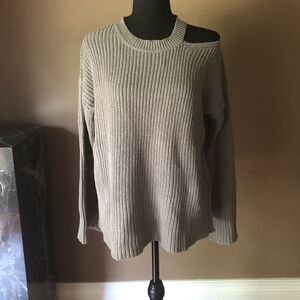 Design Lab Sweater w/ one cold shoulder